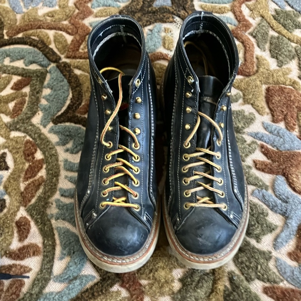 Mens Black leather boots